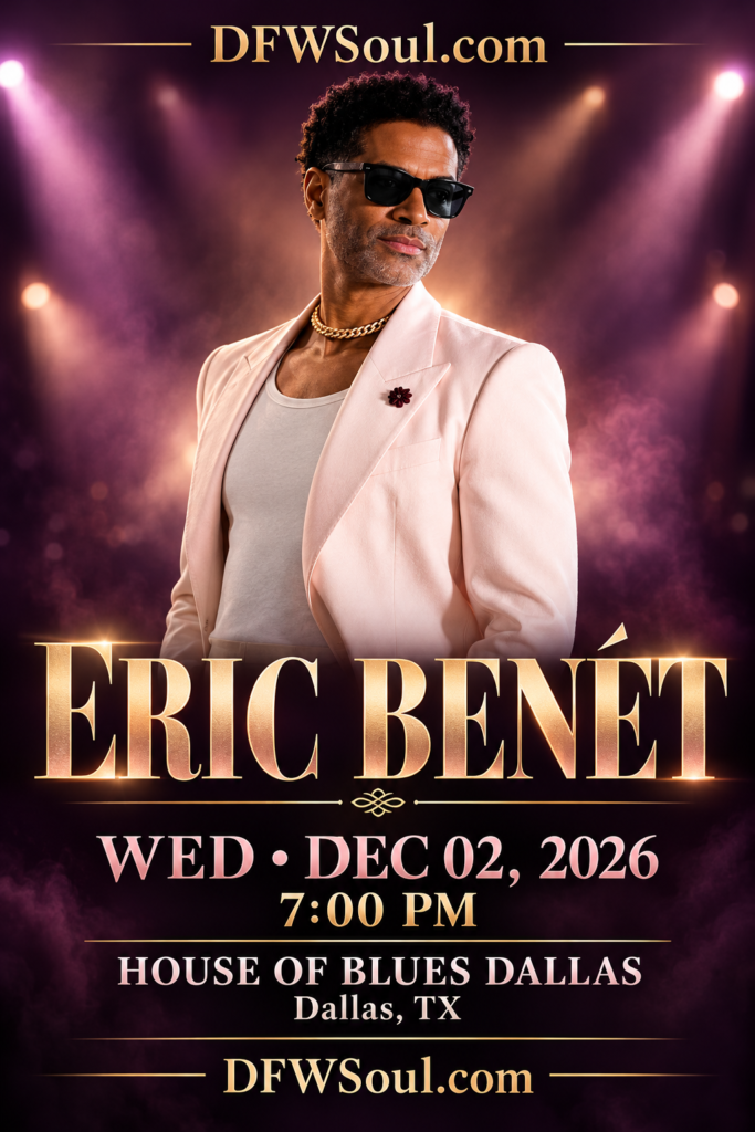eric benét dallas soul concert flyer
