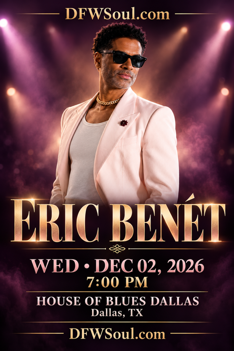eric benét dallas soul concert flyer