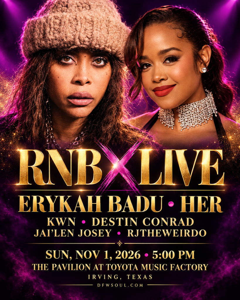 rnb x live portrait concert flyer